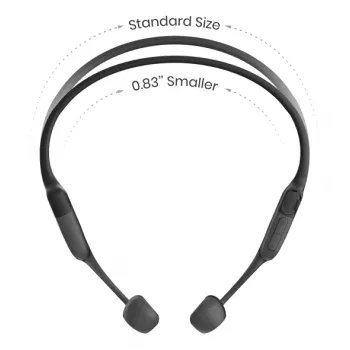 Headset Shokz OpenRun Mini — headset desportivo de condução óssea sem fios, IP67, Bluetooth 5.1, 480 min de autonomia
