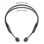 Headset Shokz OpenRun Mini — headset desportivo de condução óssea sem fios, IP67, Bluetooth 5.1, 480 min de autonomia