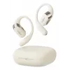 Headset sem fios open-ear Shokz OpenFit 2 — Bluetooth 5.4, IP55, condução óssea, 11 h de reprodução (48 h com estojo), USB‑C, bege