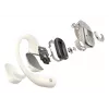 Headset sem fios open-ear Shokz OpenFit 2 — Bluetooth 5.4, IP55, condução óssea, 11 h de reprodução (48 h com estojo), USB‑C, bege