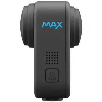 Câmara de ação GoPro MAX 360 (2025) — gravação 360°, 6K Ultra HD, ecrã integrado, Wi‑Fi, GPS, Preto