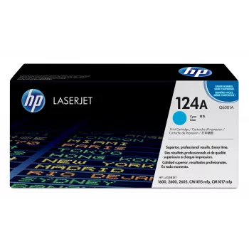 HP 124A Toner original LaserJet Ciano, 2000 páginas, Ciano, 1 unid.