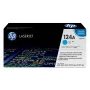 HP 124A Toner original LaserJet Ciano, 2000 páginas, Ciano, 1 unid.