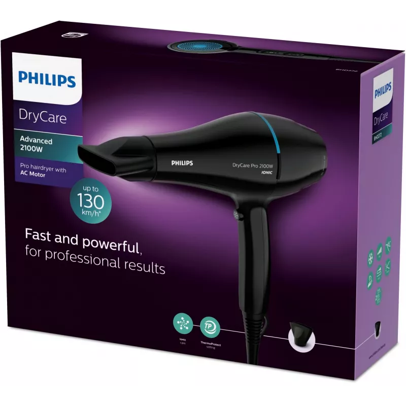 Secador de cabelo Philips DryCare BHD272/00 2100 W preto