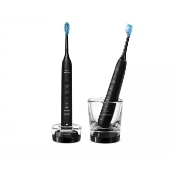 Philips DiamondClean 9000 HX9914/54, 2 escovas, 5 modos, preto, Bluetooth, 1 carregador
