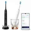 Escova de dentes Philips HX9914/57 DiamondClean 9000 pack de 2 preto/branco