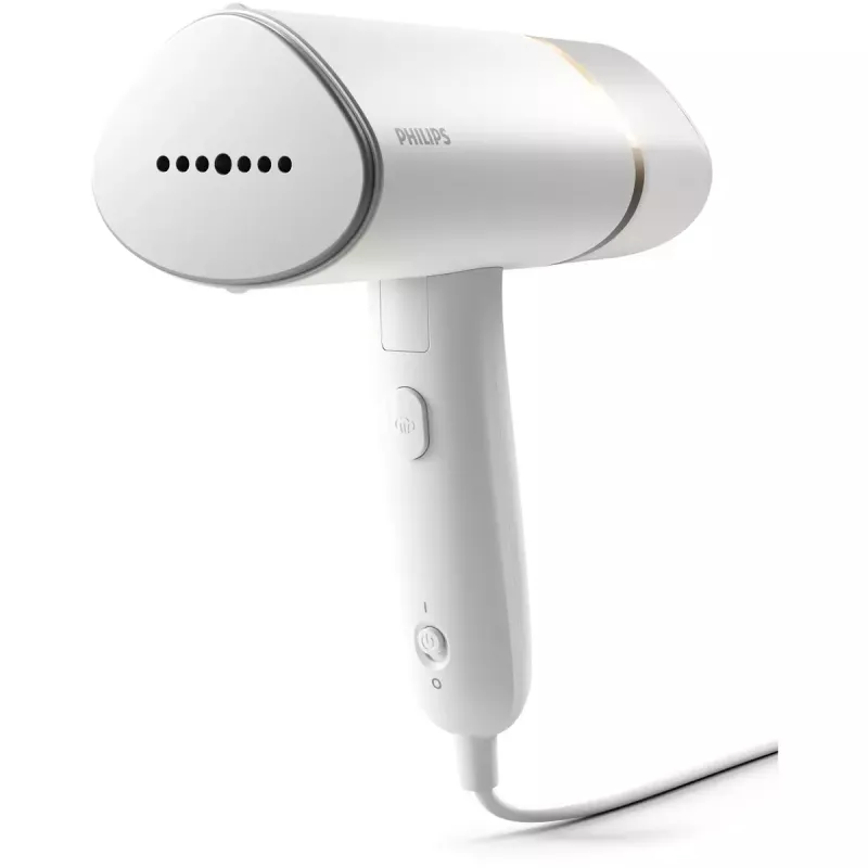 Vaporizador de roupa portátil Philips série 3000 STH3020/10 – 1000 W, 20 g/min de vapor contínuo, depósito removível de 0,12 l, cabo de 2 m, design de viagem, branco