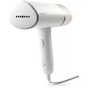 Vaporizador de roupa portátil Philips série 3000 STH3020/10 – 1000 W, 20 g/min de vapor contínuo, depósito removível de 0,12 l, cabo de 2 m, design de viagem, branco