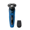 Máquina de barbear elétrica Philips série 5000 S5466/17 — sistema rotativo de 3 cabeças, bateria de iões de lítio, 50 min. de autonomia, lavável, barbear a seco e molhado