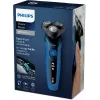 Máquina de barbear elétrica Philips série 5000 S5466/17 — sistema rotativo de 3 cabeças, bateria de iões de lítio, 50 min. de autonomia, lavável, barbear a seco e molhado