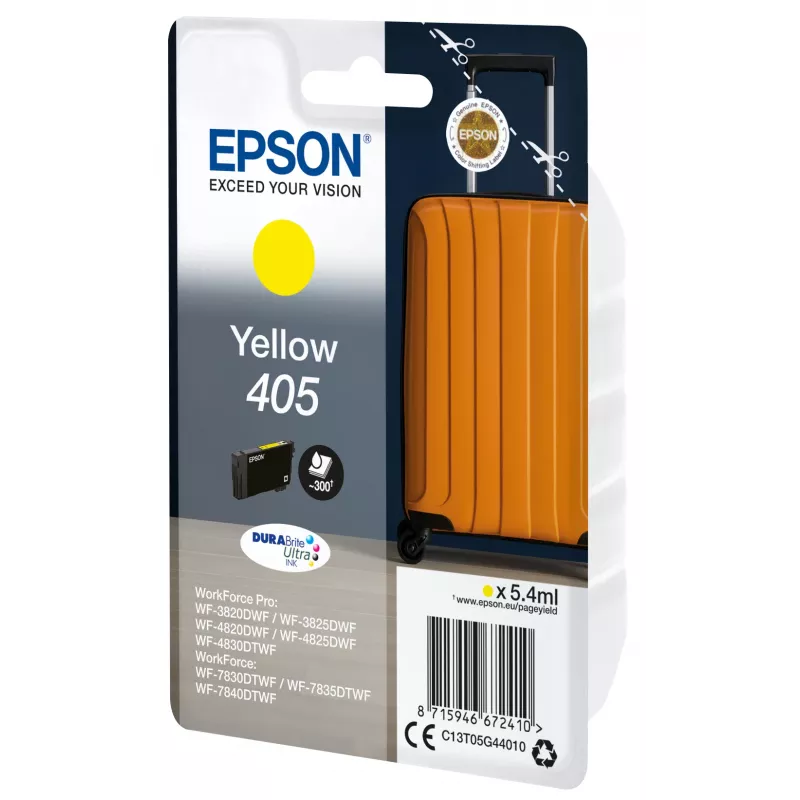 Epson 405 DURABrite Ultra Ink tinteiro 1 unid. original capacidade padrão amarelo