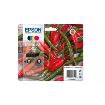 Epson 503 tinteiro 4 unid. original capacidade padrão preto, ciano, magenta, amarelo