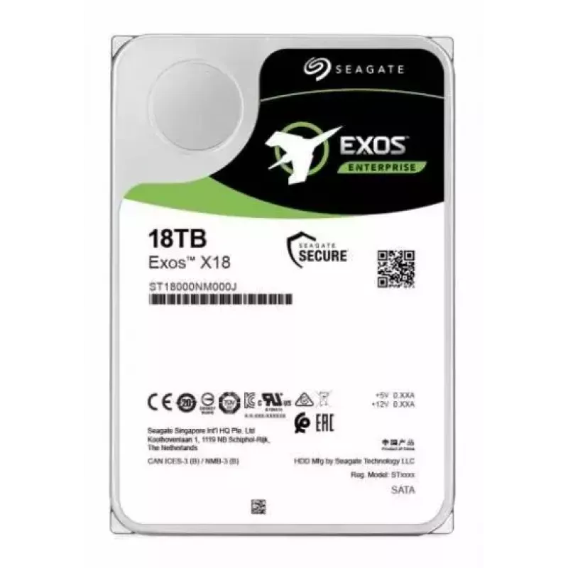HDD Seagate 18TB 3,5 polegadas SATA 6Gb/s ST18000NM000J