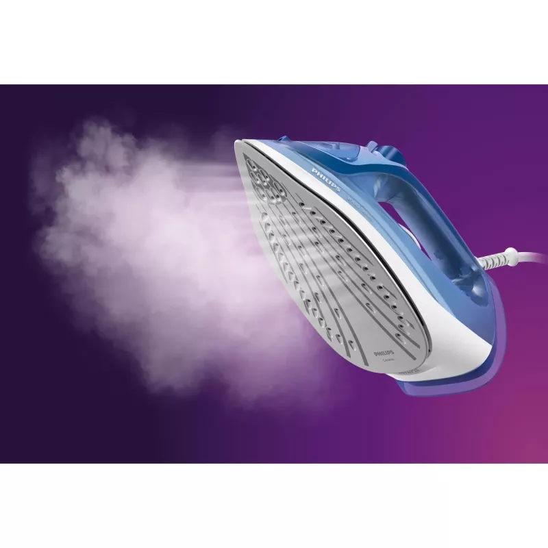 Ferro de engomar a vapor Philips série 3000 DST3031/20 — 2400 W, depósito de água de 0,3 l, base cerâmica, vapor contínuo de 40 g/min