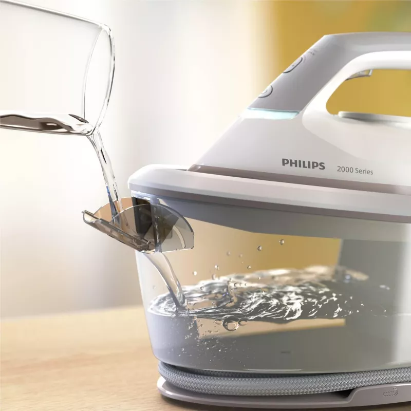 Central de engomar a vapor Philips série 2000 PSG2000/80 2400 W 1,4 L base de engomar cerâmica cinzento, branco