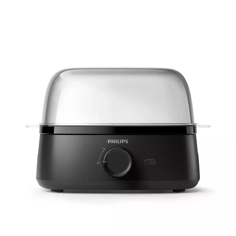 Ovoqueira Philips série 3000 HD9137/90 capacidade para 6 ovos preto
