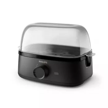 Ovoqueira Philips série 3000 HD9137/90 capacidade para 6 ovos preto