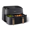 Fritadeira de ar quente Philips série 3000 Dual Basket Airfryer NA352/00 — 9 L, 2750 W, cesto duplo, 8 programas, 40–200 °C