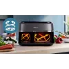 Fritadeira de ar quente Philips série 3000 Dual Basket Airfryer NA352/00 — 9 L, 2750 W, cesto duplo, 8 programas, 40–200 °C