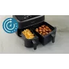 Fritadeira de ar quente Philips série 3000 Dual Basket Airfryer NA352/00 — 9 L, 2750 W, cesto duplo, 8 programas, 40–200 °C