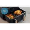 Fritadeira de ar quente Philips série 3000 Dual Basket Airfryer NA352/00 — 9 L, 2750 W, cesto duplo, 8 programas, 40–200 °C
