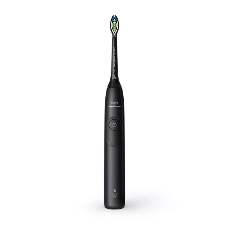 Escova de dentes sónica Philips série 5300 HX7101/02 — sónica, 62 000 movimentos/min., 3 velocidades, temporizador de 2 min., preta