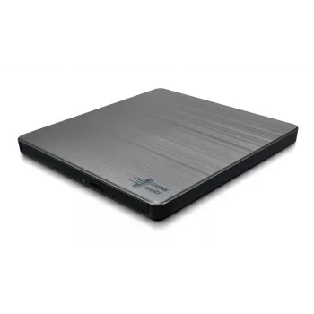 Gravador de DVD portátil slim HITACHI-LG DATA STORAGE GP60NW60 USB 2.0 prateado