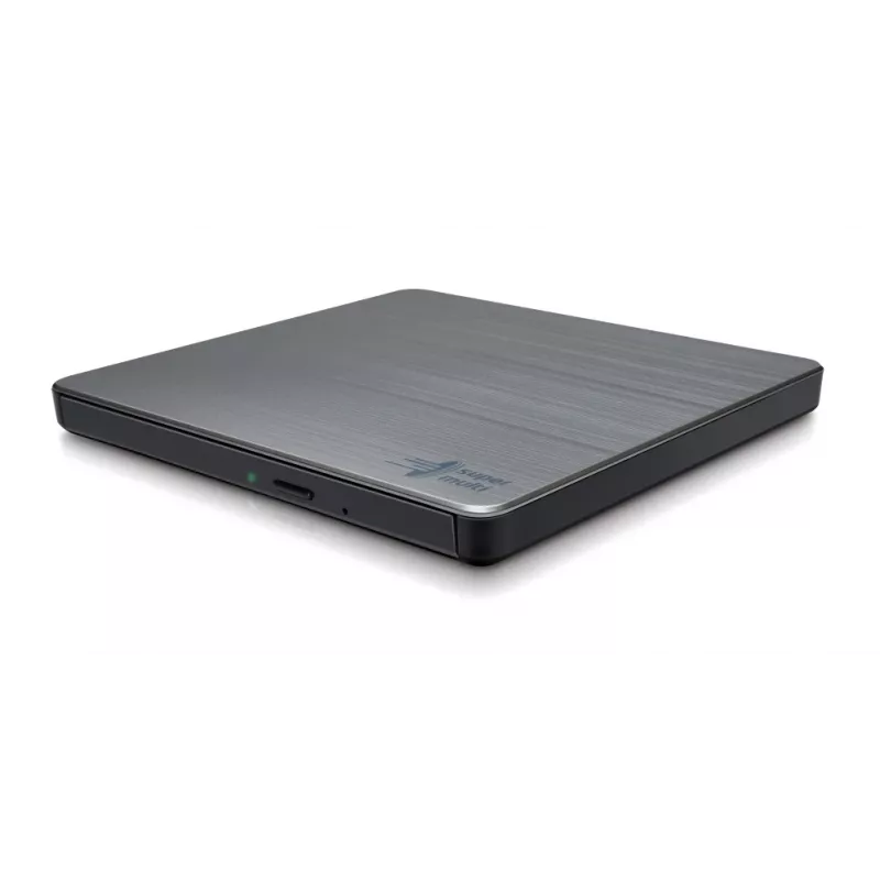Gravador de DVD portátil slim HITACHI-LG DATA STORAGE GP60NW60 USB 2.0 prateado