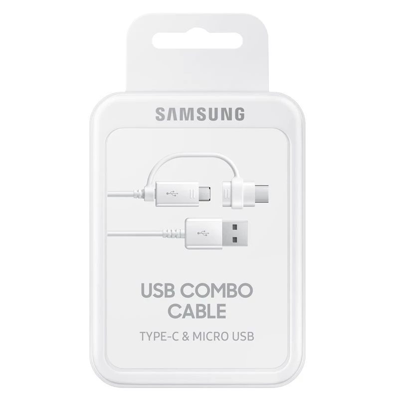 Cabo USB Samsung EP-DG930 USB 2.0 1,5 m USB A USB C/Micro-USB B branco