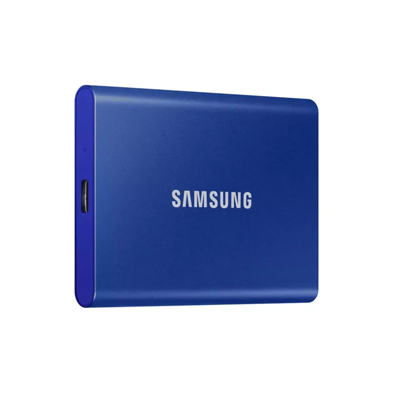 SSD externo Samsung T7 Portable 1 TB, USB-C 3.2 Gen 2, NVMe, encriptação de hardware AES-256, azul
