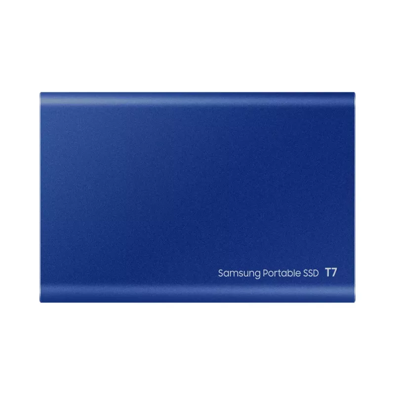 SSD externo Samsung T7 Portable 1 TB, USB-C 3.2 Gen 2, NVMe, encriptação de hardware AES-256, azul