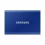 SSD externo Samsung T7 Portable 1 TB, USB-C 3.2 Gen 2, NVMe, encriptação de hardware AES-256, azul