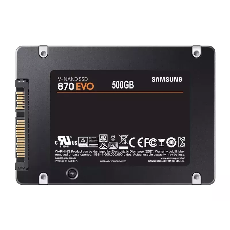 Samsung 870 EVO 500 GB 2,5 polegadas Serial ATA III V-NAND MLC