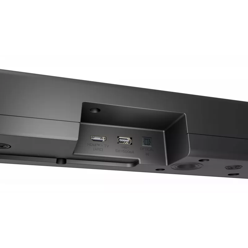 Soundbar LG S60T 3.1ch, 340W RMS, subwoofer sem fios, Bluetooth 5.3, HDMI ARC, entrada ótica, USB, preto