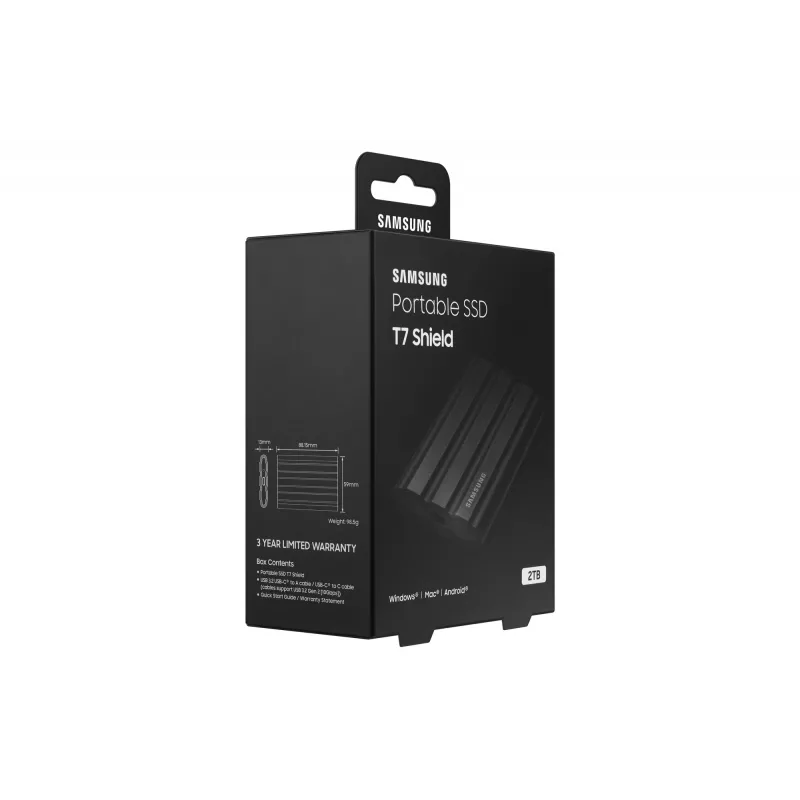 Samsung MU-PE2T0S 2 TB USB Type-C 3.2 Gen 2 (3.1 Gen 2) preto