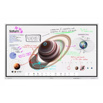 Samsung WM75B quadro interativo 190,5 cm (75 polegadas) 3840 x 2160 píxeis ecrã tátil cinzento, branco