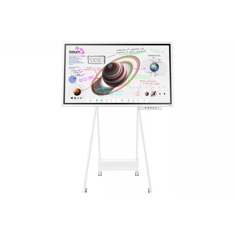 Samsung WM65B quadro interativo 165,1 cm (65 polegadas) 3840 x 2160 píxeis ecrã tátil cinzento, branco