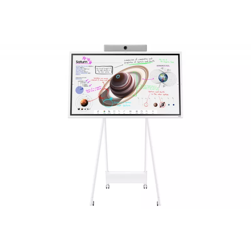 Samsung WM65B quadro interativo 165,1 cm (65 polegadas) 3840 x 2160 píxeis ecrã tátil cinzento, branco