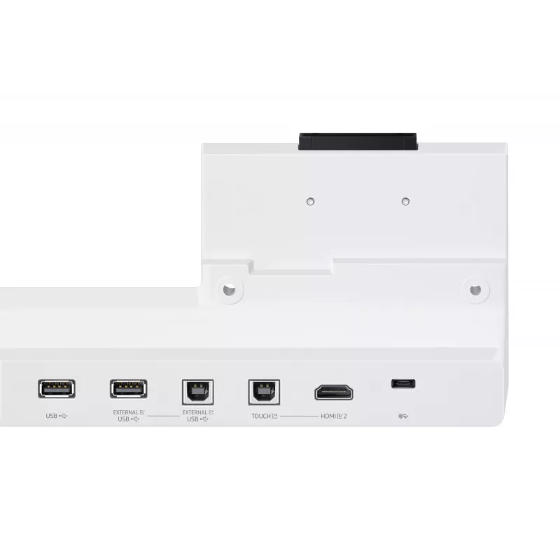 Bandeja de conectividade Samsung Flip4 cinzento branco USB Type-A Type-B Type-C