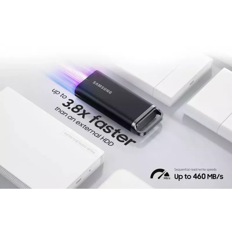 Unidade SSD Samsung 2TB portátil USB 3.2 Gen 1 MU-PH2T0S
