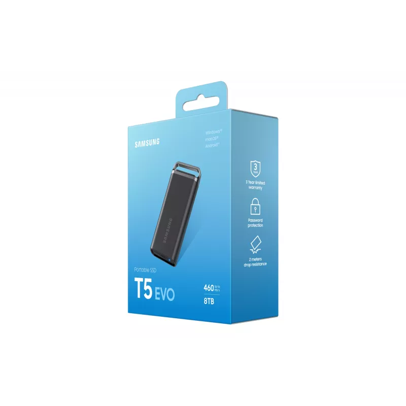 Samsung MU-PH8T0S 8 TB 3.2 Gen 1 (3.1 Gen 1) preto