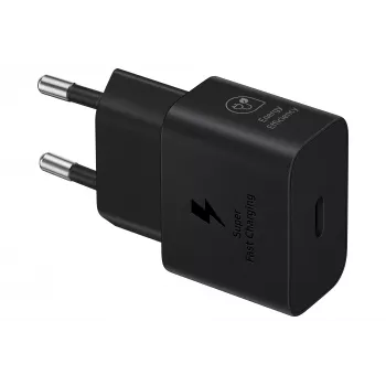 Carregador Samsung EP-T2510 25W USB‑C interior carregamento rápido, preto, cabo de 1 m