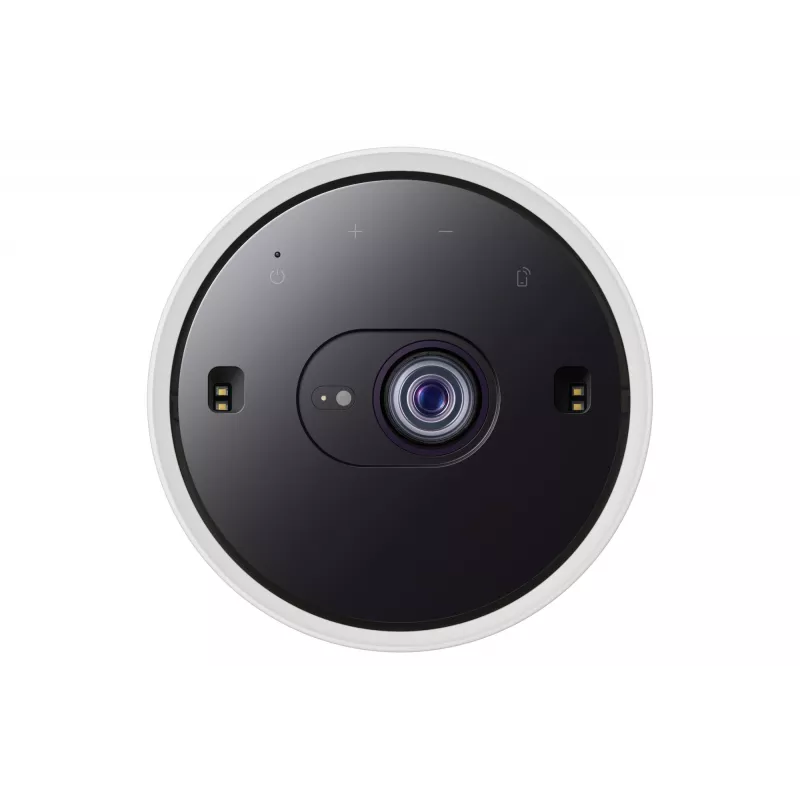 Samsung The Freestyle 2.ª geração SP-LFF3CLAXXXH projetor DLP LED portátil, Full HD 1080p, 230 lúmenes ANSI, Wi-Fi 5, Bluetooth 5.2, HDR10+, 5 W RMS, branco