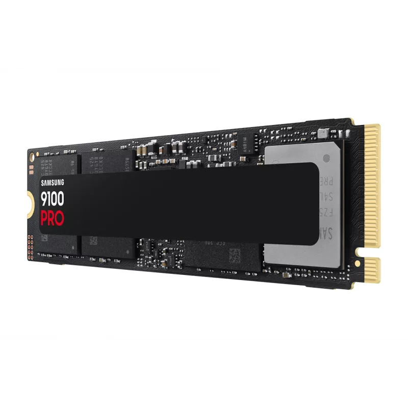 SSD M.2 Samsung 9100 PRO 4 TB PCIe 5.0 NVMe — 2280, leitura 14800 MB/s, escrita 13400 MB/s, V-NAND TLC