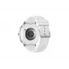 Smartwatch Samsung Galaxy Watch 8 Classic 46 mm — 1,3 polegadas AMOLED, 438×438, 64 GB, Wi-Fi, GPS, caixa prata, bracelete branca