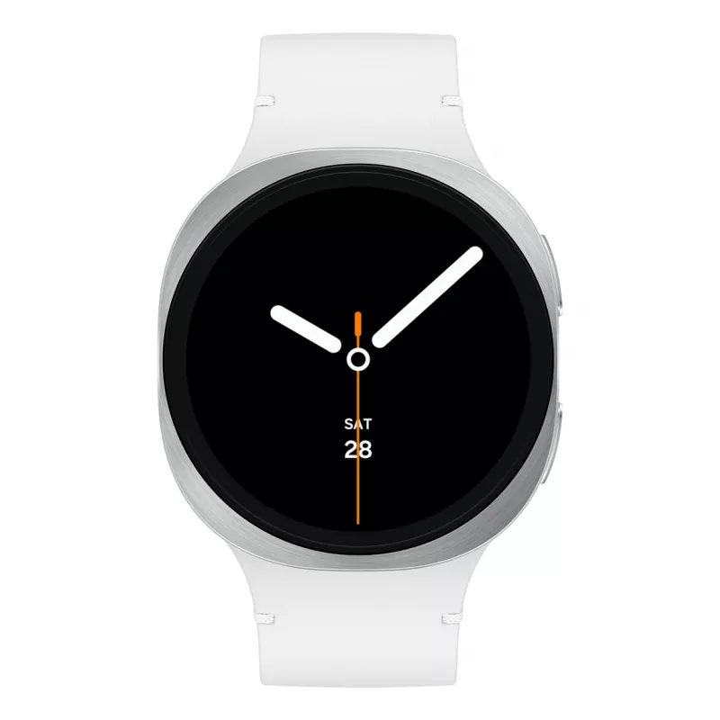 Samsung Galaxy Watch8 SM-L330NZSAXEF smartwatch / relógio desportivo 3,81 cm (1,5 polegadas) AMOLED 44 mm digital 480 x 480 pixels prateado WLAN GPS (satélite)