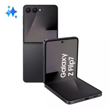 Smartphone Samsung Galaxy Z Flip7 dobrável 6,8 polegadas 12 GB RAM 512 GB JetBlack, 5G, Dual 50+12 MP, 4300 mAh