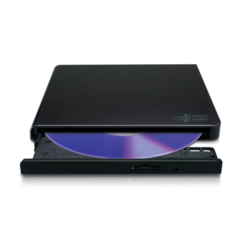 HITACHI-LG DATA STORAGE Gravador de DVD portátil slim - Gp57eb40 - USB 2.0 - Preto