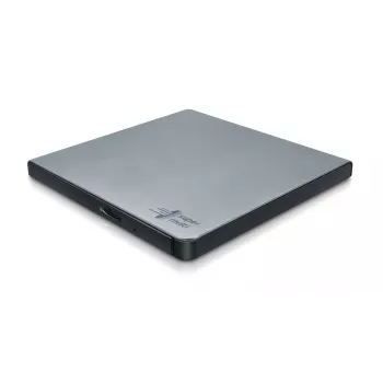 HITACHI-LG DATA STORAGE Gravador de DVD portátil slim - Gp57eb40 - USB 2.0 - Prateado
