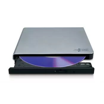 HITACHI-LG DATA STORAGE Gravador de DVD portátil slim - Gp57eb40 - USB 2.0 - Prateado